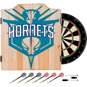 NBA Dart Cabinet Set with Darts and Board - Fade - Charlotte Hornets, NBA7010-CH2