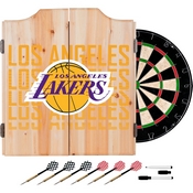 NBA Dart Cabinet Set with Darts and Board - City - Los Angeles Lakers, NBA7010-LAL3