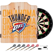 NBA Dart Cabinet Set with Darts and Board - City - Oklahoma City Thunder, NBA7010-OCT3