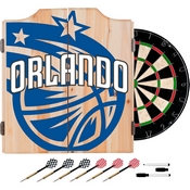 NBA Dart Cabinet Set with Darts and Board - Fade - Orlando Magic, NBA7010-OM2