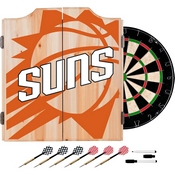 NBA Dart Cabinet Set with Darts and Board - Fade - Phoenix Suns, NBA7010-PS2
