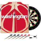 NBA Dart Cabinet Set with Darts and Board - Fade - Washington Wizards, NBA7010-WW2