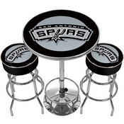 Ultimate NBA San Antonio Spurs Gameroom Combo-2 Bar Stools & Table, NBA9800-Spurs