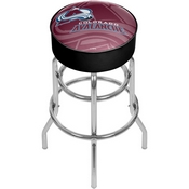 NHL Chrome Bar Stool with Swivel - Watermark - Colorado Avalanche, NHL1000-CA-WM