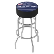 NHL Chrome Bar Stool with Swivel - Watermark - Columbus Blue Jackets, NHL1000-CBJ-WM