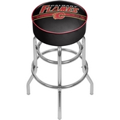 NHL Chrome Bar Stool with Swivel - Calgary Flames, NHL1000-CF2