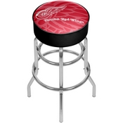 NHL Chrome Bar Stool with Swivel - Watermark - Detroit Redwings, NHL1000-DR-WM