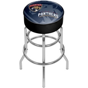 NHL Chrome Bar Stool with Swivel - Watermark - Florida Panthers, NHL1000-FP-WM