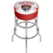 NHL Chrome Bar Stool with Swivel - Florida Panthers, NHL1000-FP2