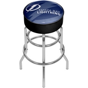 NHL Chrome Bar Stool with Swivel - Watermark - Tampa Bay Lightning, NHL1000-TBL-WM