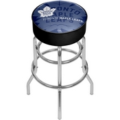 NHL Chrome Bar Stool with Swivel - Watermark - Toronto Maple Leafs, NHL1000-TML-WM