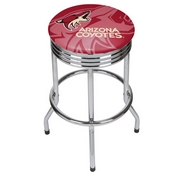 NHL Chrome Ribbed Bar Stool - Arizona Coyotes, NHL1005-AC
