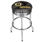 NHL Chrome Ribbed Bar Stool - Boston Bruins, NHL1005-BB
