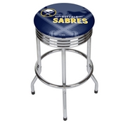 NHL Chrome Ribbed Bar Stool - Buffalo Sabres, NHL1005-BS