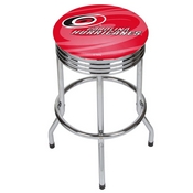 NHL Chrome Ribbed Bar Stool - Carolina Hurricanes, NHL1005-CH