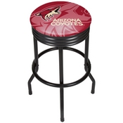 NHL Black Ribbed Bar Stool - Arizona Coyotes, NHL1006-AC