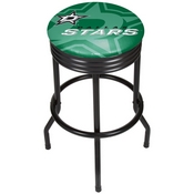 NHL Black Ribbed Bar Stool - Dallas Stars, NHL1006-DS