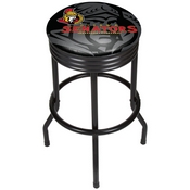 NHL Black Ribbed Bar Stool - Ottawa Senators, NHL1006-OS