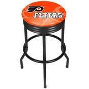 NHL Black Ribbed Bar Stool - Philadelphia Flyers, NHL1006-PF