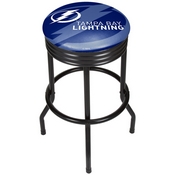 NHL Black Ribbed Bar Stool - Tamp Bay Lightning, NHL1006-TBL