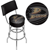 NHL Swivel Bar Stool with Back - Watermark - Anaheim Ducks, NHL1100-AD-WM