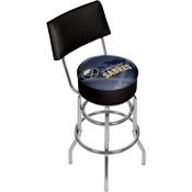 NHL Swivel Bar Stool with Back - Watermark - Buffalo Sabres, NHL1100-BS-WM