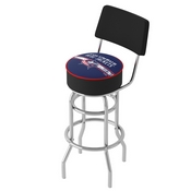NHL Swivel Bar Stool with Back - Columbus Blue Jackets, NHL1100-CBJ2
