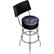 NHL Swivel Bar Stool with Back - Watermark - Florida Panthers, NHL1100-FP-WM