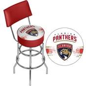 NHL Swivel Bar Stool with Back - Florida Panthers, NHL1100-FP2