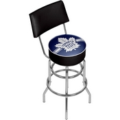 NHL Swivel Bar Stool with Back - Toronto Maple Leafs, NHL1100-TML2
