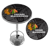 NHL Chrome Pub Table - Watermark - Chicago Blackhawks, NHL2000-CBH-WM