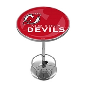 NHL Chrome Pub Table - Watermark - New Jersey Devils, NHL2000-NJD-WM