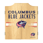 NHL Dart Cabinet Set with Darts and Board - Columbus Blue Jackets, NHL7010-CBJ