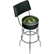 University of Oregon Swivel Bar Stool with Back, ORG1100-DUCK