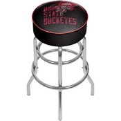 Ohio State Smoking Brutus Padded Bar Stool, OSU1000-SMOKE