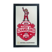 Ohio State University National Champions Framed Mirror - Brutus, OSU1500-NC2