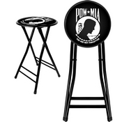 POW 24 Inch Cushioned Folding Stool - Black, POW2400