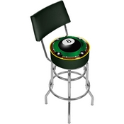 Rack'em 8-Ball Padded Bar Stool with Back, RAC1100-8