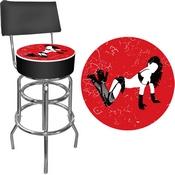 Shadow Babes - B Series - High Grade Padded Bar Stool w/Back, SB-B-1100