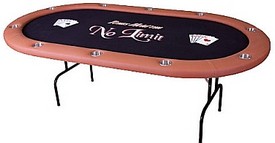 Home Style Texas Hold'em Poker Table (No Dealer Spot) CUSTOMIZABLE, AGS-PT10S