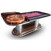 Deluxe Executive Roulette Table Customizable (Wheel Not Included), AGS-DRT