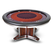 Deluxe Executive Round Poker Table Customizable, AGS-020