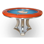 Modern Series Round Poker Table Customizable, AGS-MS60