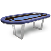 Double Agent Hold'em Poker Table with Premium Chromed Legs, PM-DOUBLEA1