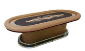 Outback Hold'em Poker Table with Round Pedestal Base, PM-OUTBACK1