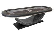 Halo Hold'em Poker Table with Modern Bowed Legs, PM-HALO1