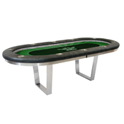 Double Agent Hold'em Poker Table with Premium Chromed Legs, PM-DOUBLEA1