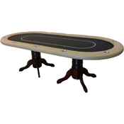 Texas Hold'em Poker Table with Furniture Style Wooden Pedestal Legs, AGS-9810