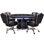 Executive Round Poker Table Customizable, AGS-Round-Poker-Table